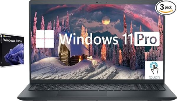 Dell Inspiron Touchscreen Laptop, 15.6" Business & Student Laptop Computer, Windows 11 Pro Laptop 32GB RAM 1TB SSD, Intel i5-1155G7 Processor, Full HD IPS Display, Numeric Keypad, HDMI, Carbon Black