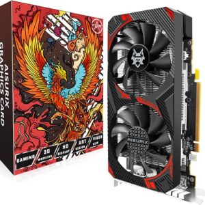 RX 580 Graphics Card 8GB GDDR5 2048 SP PCIe 3.0 Dual Fan Cooling DirectX 12 256-Bit HDMI/DP/DVI Outputs Video vard for Gaming PC and Streaming